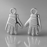 950 Platinum - Racing Gloves Charm
