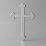 950 Platinum - Trefoil Crucifix Charm