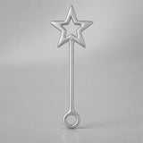 950 Platinum - Star Wand Charm