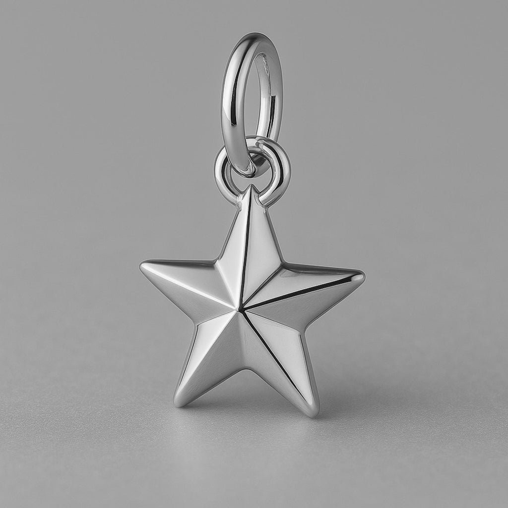 950 Platinum - North Star Charm