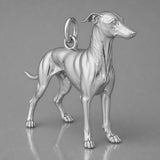 950 Platinum - Greyhound Dog Charm