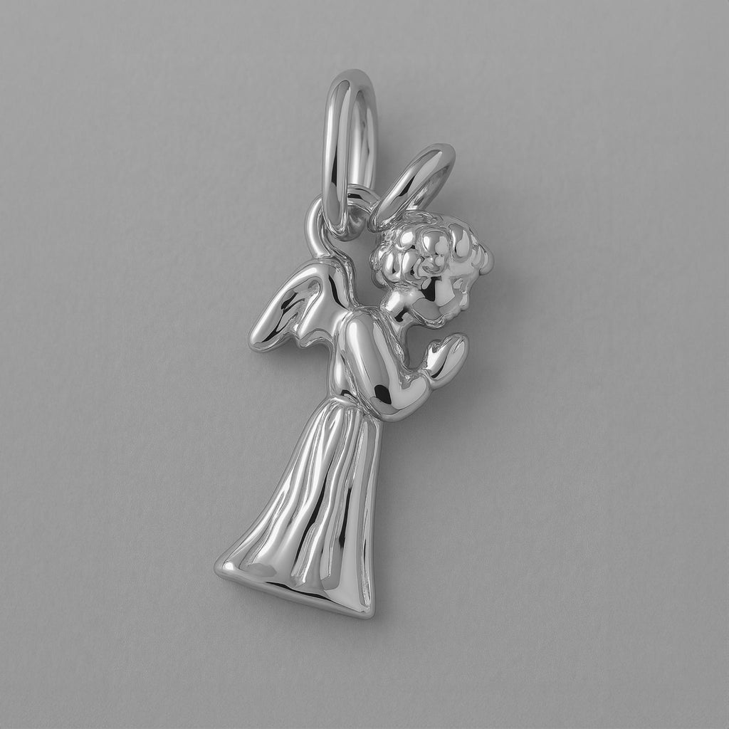 950 Platinum - Praying Christmas Angel Charm