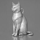 950 Platinum - Snowshoe Cat Charm