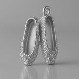 950 Platinum - Ornate Ballet Flats Charm