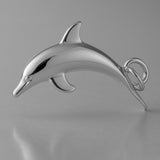 950 Platinum - Diving Dolphin Charm