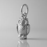 950 Platinum - Woodland Owl Charm
