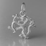 950 Platinum - Oriental Dragon Charm