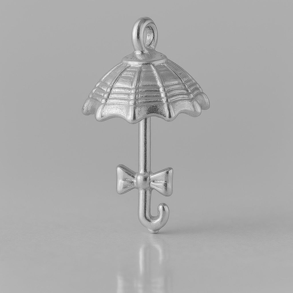 950 Platinum - Frilled Parasol Charm
