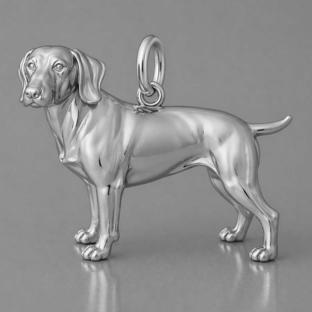 950 Platinum - German Shorthaired Pointer Dog Charm
