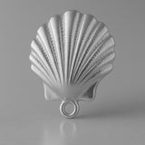 950 Platinum - Scallop Seashell Charm