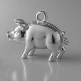 950 Platinum - Heritage Pig Charm