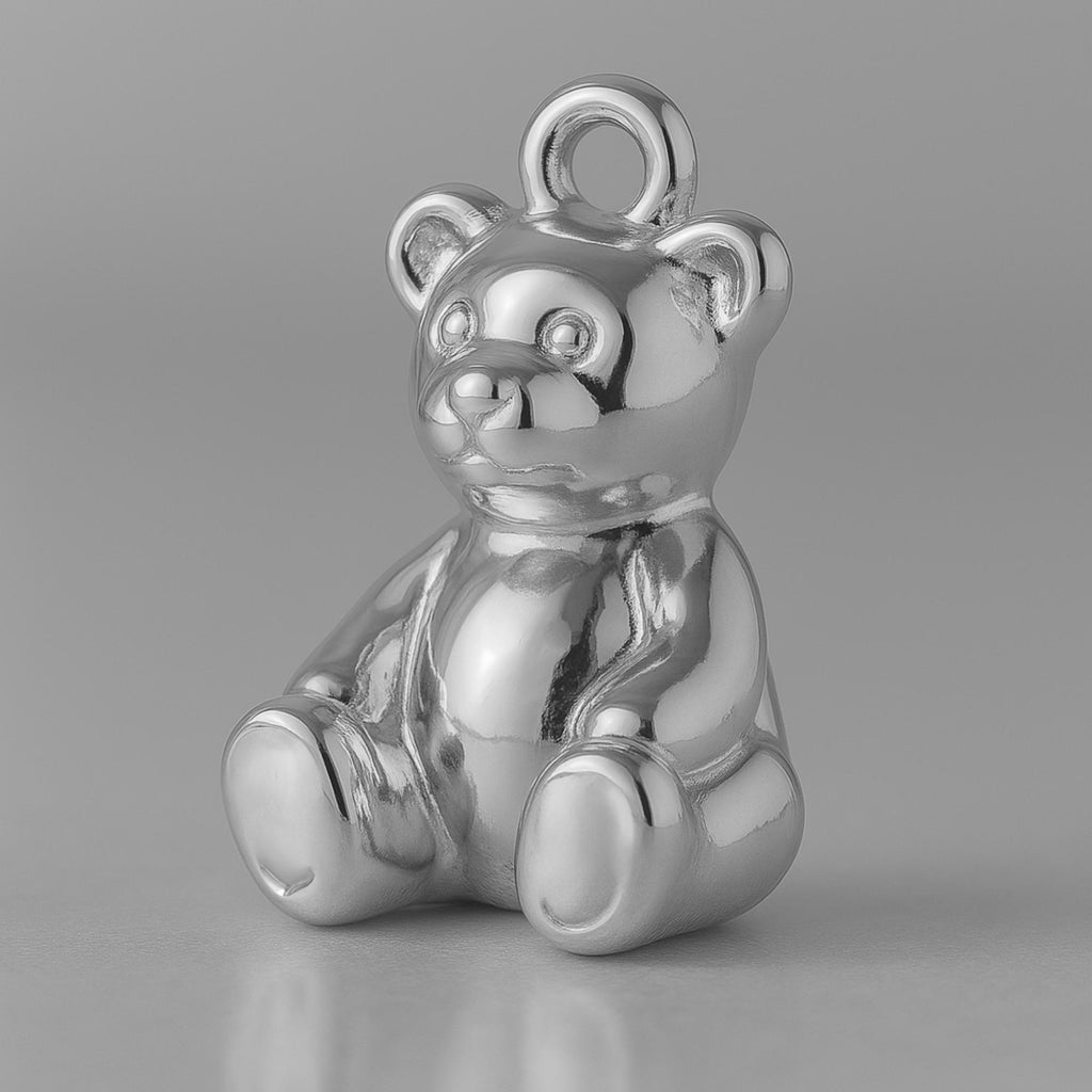 950 Platinum - Classic Teddy Bear Charm