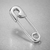 950 Platinum - Safety Pin Charm