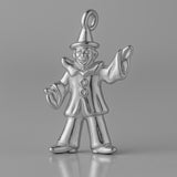 950 Platinum - Juggling Clown Charm