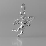 950 Platinum - Minimalist Cherub Charm