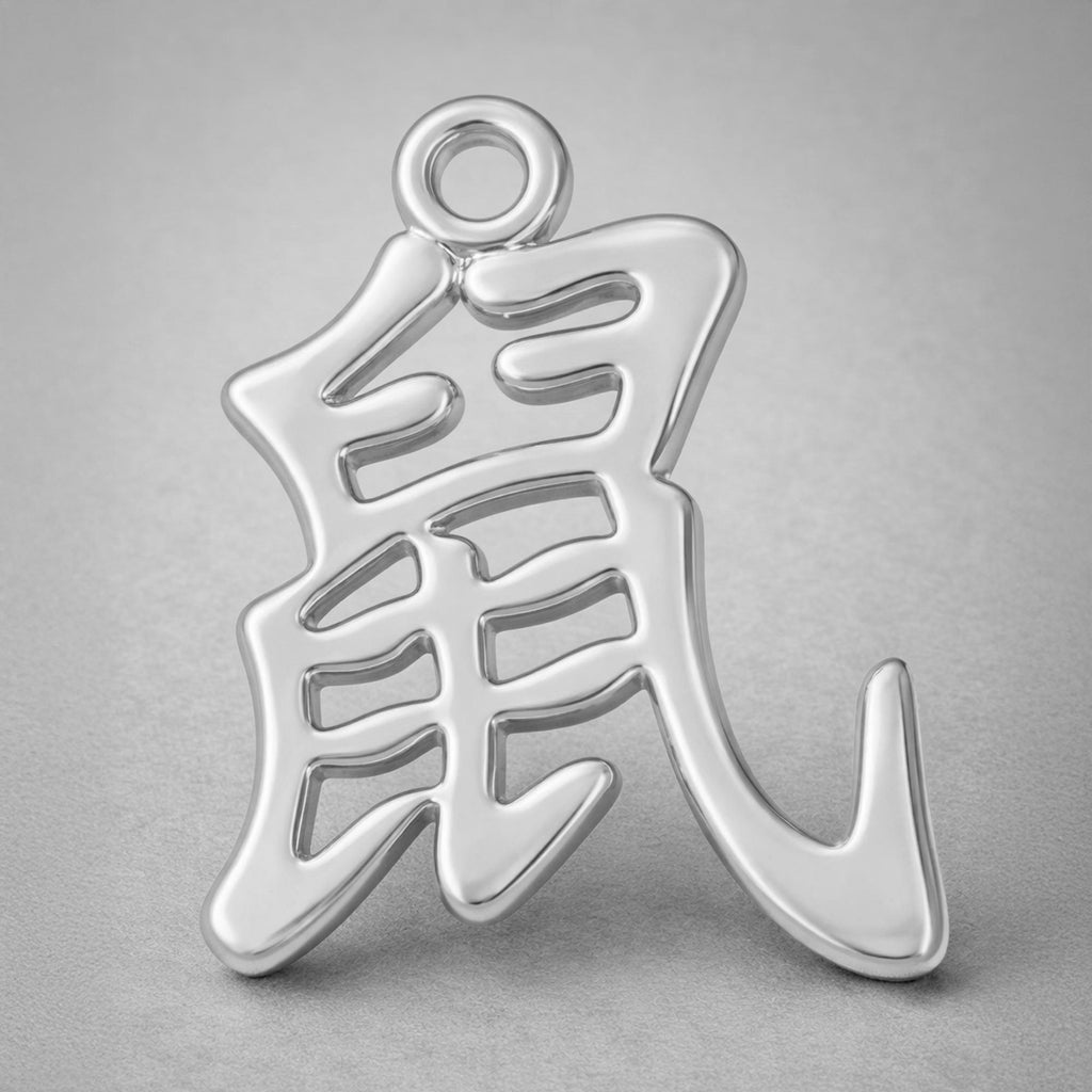 950 Platinum - Rat Chinese Zodiac Charm