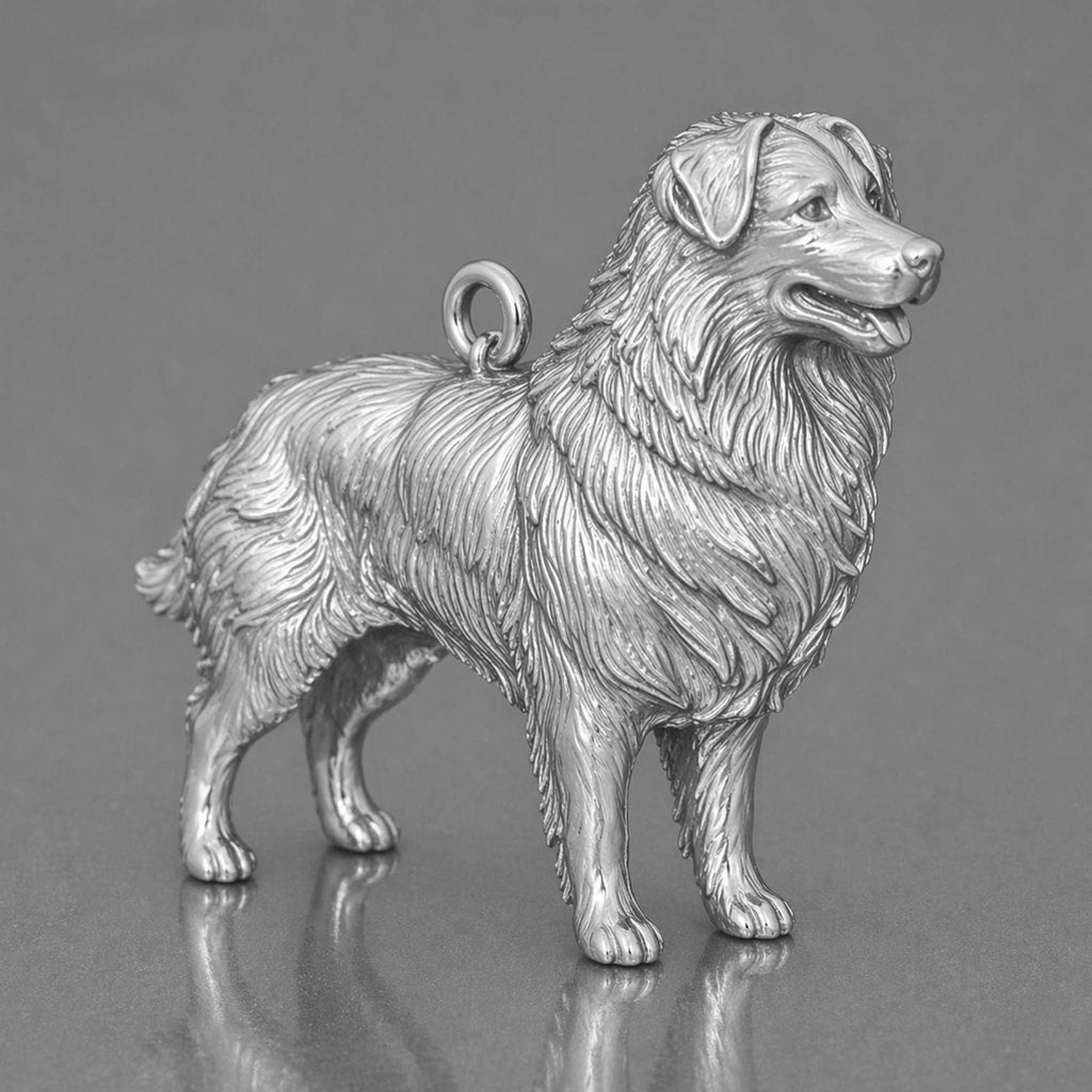 950 Platinum - Australian Shepherd Dog Charm