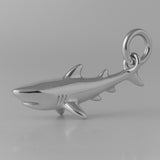 950 Platinum - Great White Shark Charm