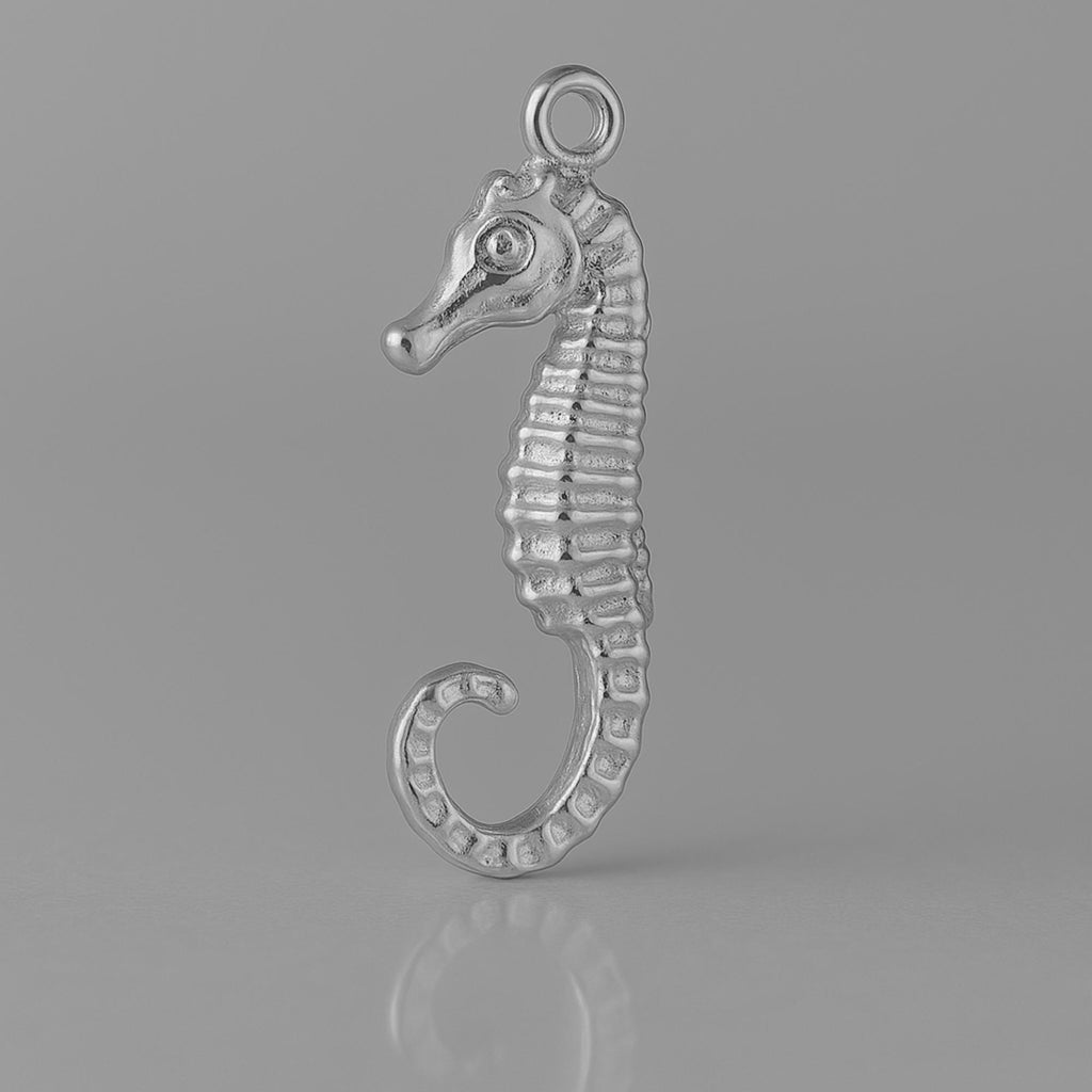 950 Platinum - Dwarf Seahorse Charm