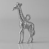 950 Platinum - Western Giraffe Charm
