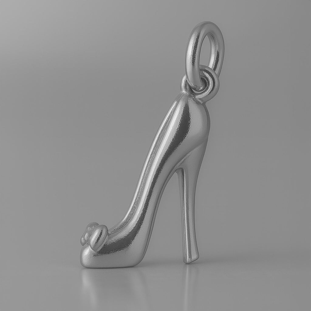 950 Platinum - Bow Toe Stiletto Charm