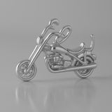 950 Platinum - Cruiser Motorbike Charm
