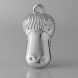 950 Platinum - Platypus Head Charm