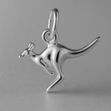 950 Platinum - Jumping Kangaroo Charm