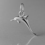 950 Platinum - Jumping Dolphin Charm