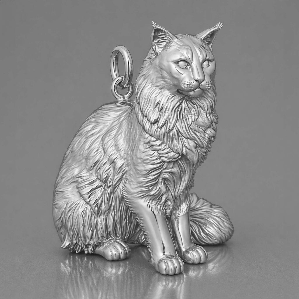 950 Platinum - Maine Coon Cat Charm