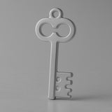 950 Platinum - Castle Tower Key Charm