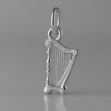 950 Platinum - Classic Column Harp Charm