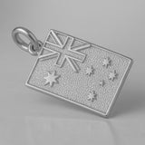 950 Platinum - Australian Flag Charm
