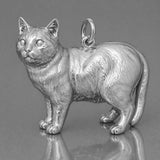 950 Platinum - Manx Cat Charm