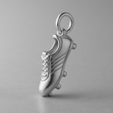 950 Platinum - Studded Football Boot Charm