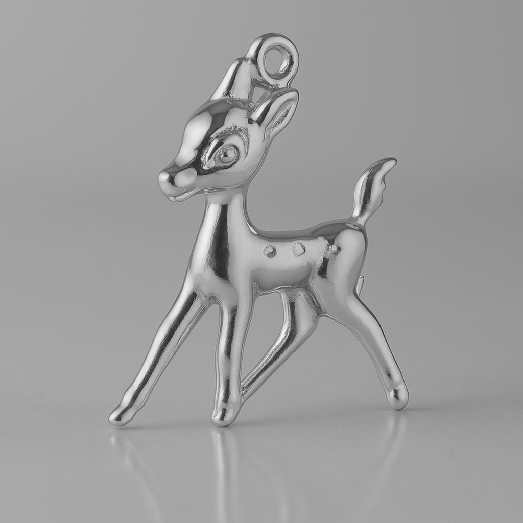 950 Platinum - Woodlands Fawn Charm