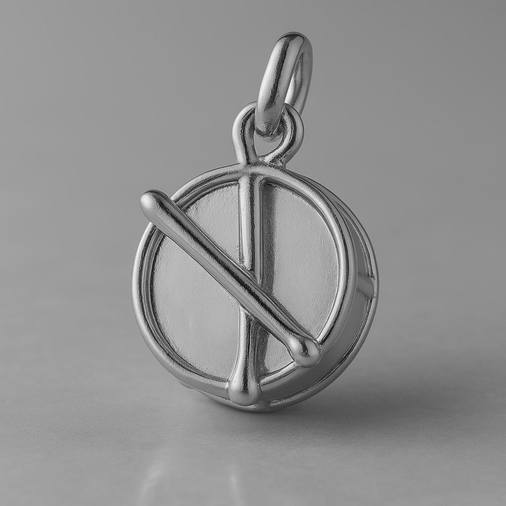 950 Platinum - Parade Snare Drum Charm