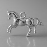 950 Platinum - Leaping Horse Charm