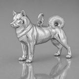 950 Platinum - Shiba Inu Dog Charm