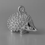 950 Platinum - Woodland Hedgehog Charm