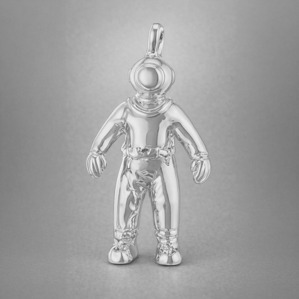 950 Platinum - Vintage Diver Charm
