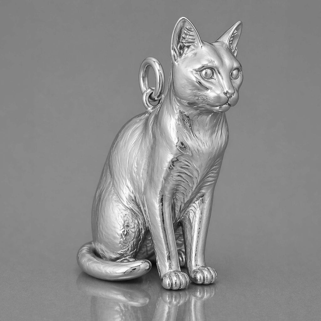 950 Platinum - Korat Cat Charm
