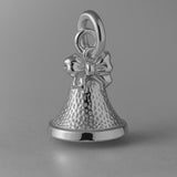 950 Platinum - Christmas Bow Bell Charm