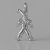 950 Platinum - Ruffled Collar Clown Charm
