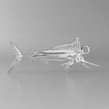 950 Platinum - Ocean Marlin Charm