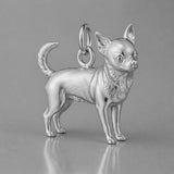 950 Platinum - Chihuahua Dog Charm