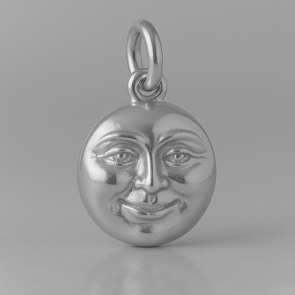 950 Platinum - Luna Protection Charm