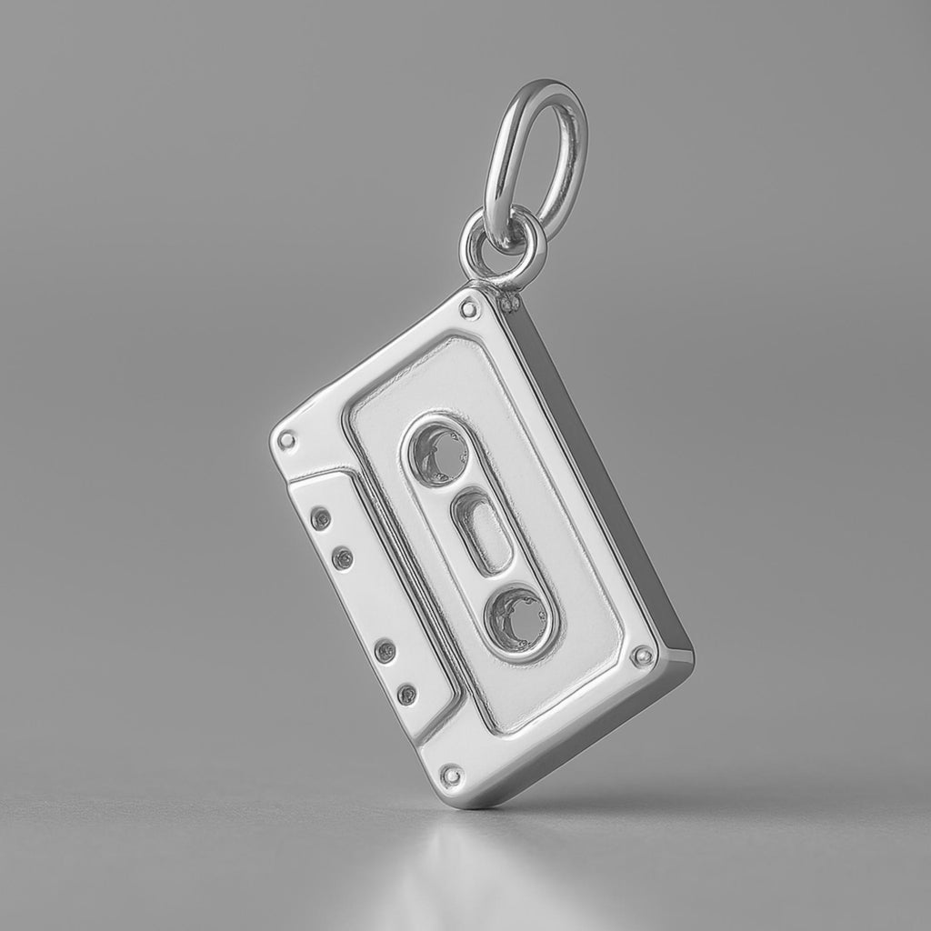 950 Platinum - Cassette Tape Charm