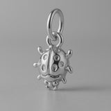 950 Platinum - Spotted Ladybug Charm