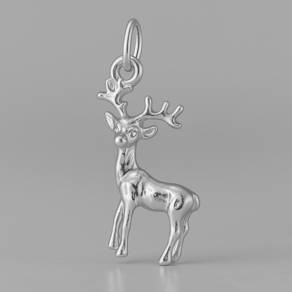 950 Platinum - Rudolph Reindeer Charm